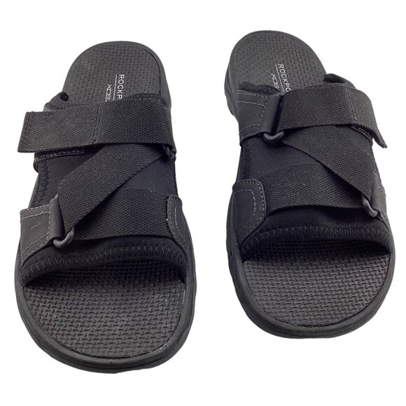 Rockport‎ Womens Trail Technique Velcro Slide Size 8 Black Adjustable - Picture 1 of 6